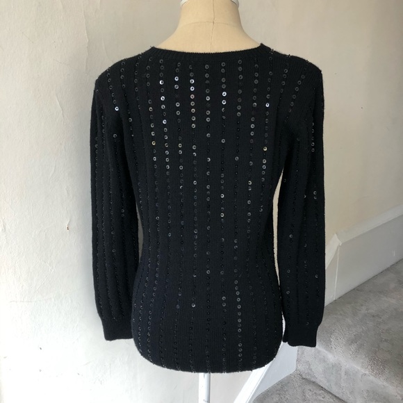 Vintage Stephen Keane Merino Wool Sequin Sweater - Picture 3 of 6